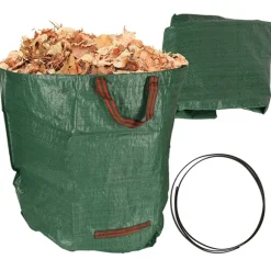 Lövavfallsbehållare för trädgården, stor säck, 270 liter