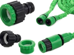 45m Magic Hose Expanderande Vattenslang / Trädgårdsslang Grön