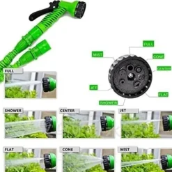 45m Magic Hose Expanderande Trädgårdsslang / Vattenslang Grön