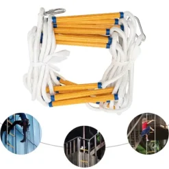 12M Repstege, Hög Lastkapacitet, Hållbart Brandsäkert Material, Bärbar Design