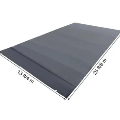 4m x 8m poolskydd, pool säkerhetsskydd, slitstarkt PVC-material, förbättrad säkerhet, skyddad mot skräp och löv, lätt att installera