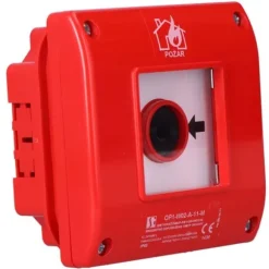 Manuell Brandutlösare Inbyggd OP1 Typ A, Glasbrott, 1 NO, 1 NF med Hammare