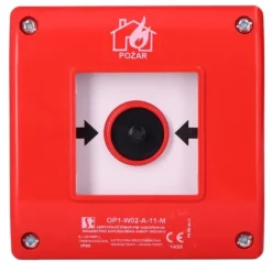 Manuell Brandutlösare Inbyggd OP1 Typ A, Glasbrott, 1 NO, 1 NF med Hammare