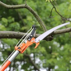 Manuell grensåg, 2,2-8,2 m teleskopisk, stålklinga, glasfiberhandtag