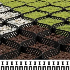 Markgaller 2-tums, Geocellgaller 16,4x6,5FT / 5000x1980mm, Perfekt för Grusstabilisering