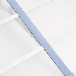 Markiser - Living Entrétak grå och transparent 358,5x90 cm polykarbonat