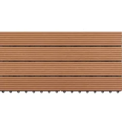 Markplattor WPC 60x30 cm 6 st 1 m² brun