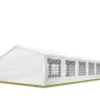 Marquee trädgårdstält 5x10 m lusthus PE 350 N presenning 100 % vattentät vit