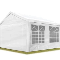 Marquee trädgårdstält 3x4 m lusthus PE 350 N presenning 100 % vattentät vit