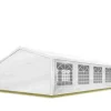 Marquee trädgårdstält 5x8 m lusthus PE 350 N presenning 100 % vattentät vit