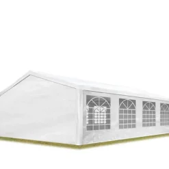 Marquee trädgårdstält 5x8 m lusthus PE 350 N presenning 100 % vattentät vit