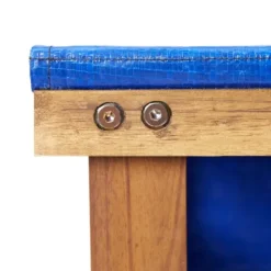 Massiv vedbod i akaciaträ för utomhusbruk | Storlek: 105x38x115 cm | Färg: Naturlig träfinish