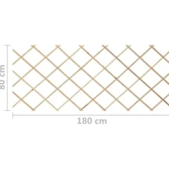 Massivt granträ spaljéstaket - Trädgårdsstaket | Färg: Natur | Storlek: 180x80 cm, 5 st