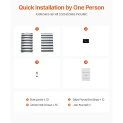 Metall Upphöjd Trädgårdssäng 4x2x2ft, Utomhus Galvaniserad Planteringslåda, Silverfärgad