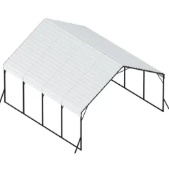 Metallcarport 20x20 fot, Utomhusgarage för båtar, Robust och Beständig