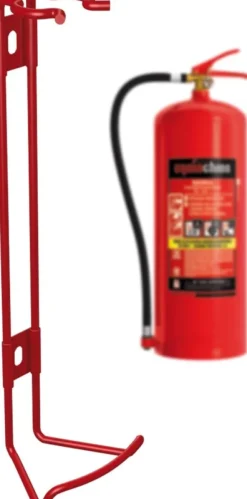 Metallhängare monterad med 2 skruvar