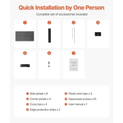 Metallisk Upphöjd Trädgårdssäng, 6x3x2ft Modell, Utomhus Galvaniserad Planteringslåda, Mörkgrå Färg