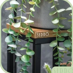 Metallstående blomställ för blommor, växter, krukor, industriell hylla 68