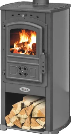 Miljövänlig Koza Blist Zar Vedspis - 7,3 kW, Antracit, ECO Design 2022-kompatibel