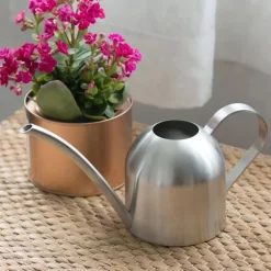 500ml rostfritt stål inomhus utomhus vattenkanna trädgård växt blomma lång pip vattenkanna