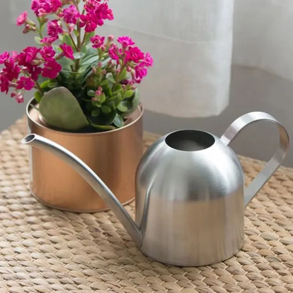 500ml rostfritt stål inomhus utomhus vattenkanna trädgård växt blomma lång pip vattenkanna