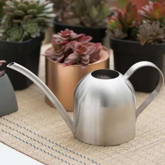 500ml rostfritt stål inomhus utomhus vattenkanna trädgård växt blomma lång pip vattenkanna