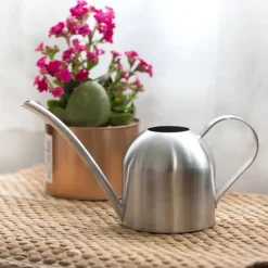 500ml rostfritt stål inomhus utomhus vattenkanna trädgård växt blomma lång pip vattenkanna