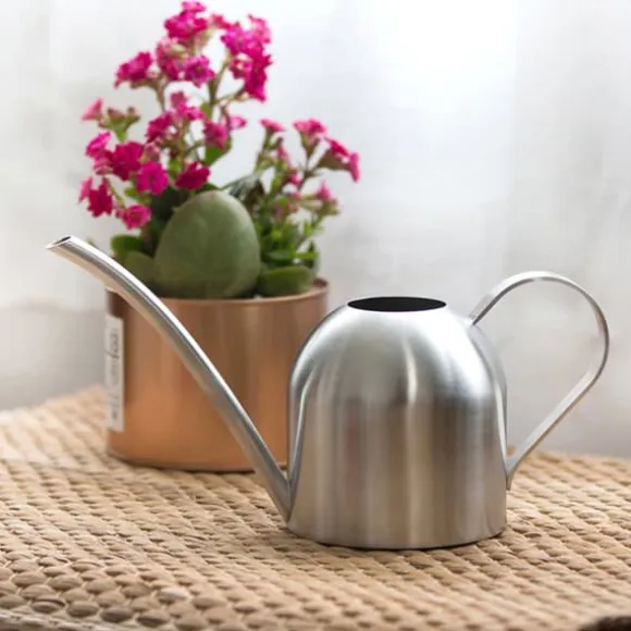 500ml rostfritt stål inomhus utomhus vattenkanna trädgård växt blomma lång pip vattenkanna