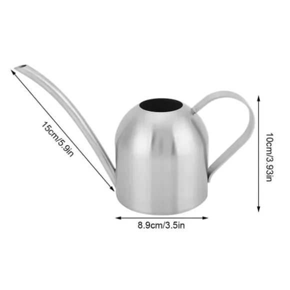 500ml rostfritt stål inomhus utomhus vattenkanna trädgård växt blomma lång pip vattenkanna