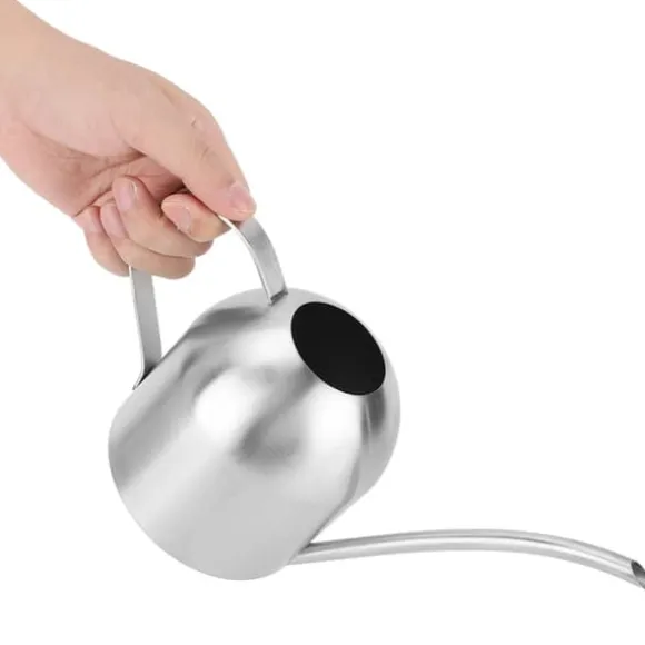 500ml rostfritt stål inomhus utomhus vattenkanna trädgård växt blomma lång pip vattenkanna