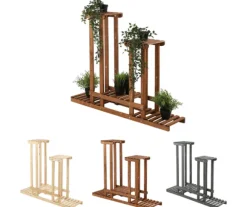 Mångnivå blomsterställning 5-hyllor RKB /95x116x25/ Brun