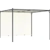 Mångsidig pergola med justerbart tak - Utomhusmöbel | Färg: Gräddvit | Storlek: 3x3 m