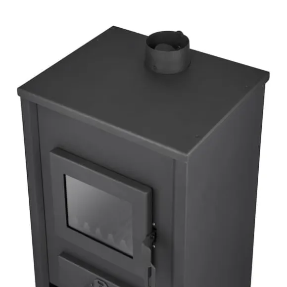 Mångsidig vedspis med vattenmantel - 15 kW, lämplig för öppna & slutna system