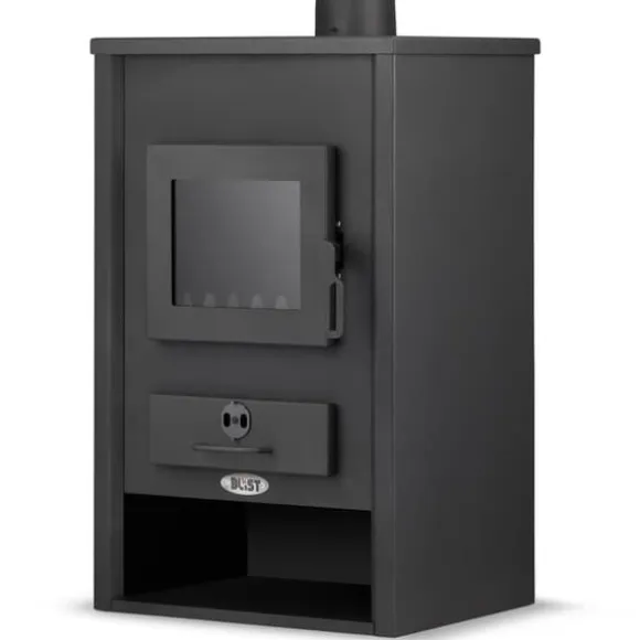 Mångsidig vedspis med vattenmantel - 15 kW, lämplig för öppna & slutna system