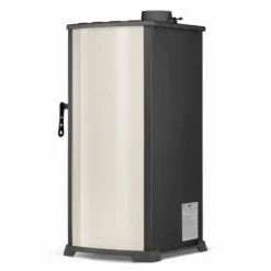 Modern vedspis - gjutjärns kokplatta - 10 kW effekt - upp till 100 m²