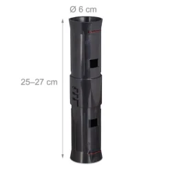 Mullvadsfälleset, 6x25x27 cm, Svart, Plast