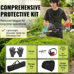 Multifunktionellt 6-i-1 trimverktyg, Gashäcksax 52CC, ogräsätare, kraftfull och effektiv, lätt att använda