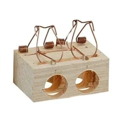 Musfälla - Sauvic - 15235 - Tall - Fångar 2 Möss - Säkert för Barn och Djur