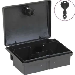 Musfällor 5 st svart 13x10x4 cm