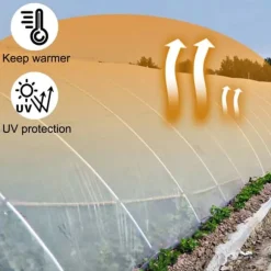 7,3Mx15,2Mx0,15MM polyeten växthusfilm, utmärkt styrka och seghet, UV-beständig, lång livslängd, lätt att göra-det-själv