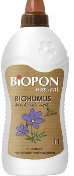 Naturligt gödselmedel för blommande växter biohumus 1 l