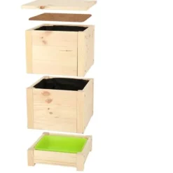 Naturligt trä mask komposter