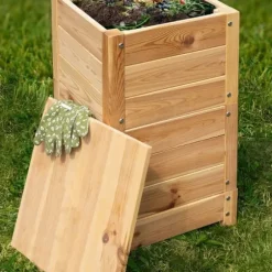 Naturligt trä mask komposter