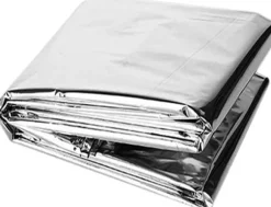 Nödfilt Värmefolie Vindtät & Lättvikt Överlevnadsfilt - Silver