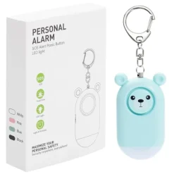 Nödlarm Överfall Skydd bärbar självförsvar högljudd Personligt Säkerhetslarm - Blå