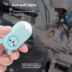 Nödlarm Överfall Skydd bärbar självförsvar högljudd Personligt Säkerhetslarm - Blå