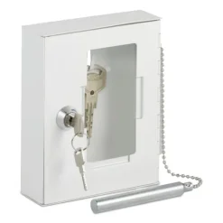 Nödlåda för nyckel, 15x12x5 cm, Vit