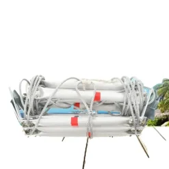 Nödsituation brandstege, 5m längd, 200kg lastkapacitet, 2.35kg vikt, aluminiumlegering, kompakt design