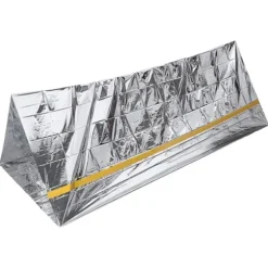 Nödtält Återanvändbart hopfällbart lätt PET-aluminiumfilm Termisk filt Överlevnadsskydd för vandring och camping