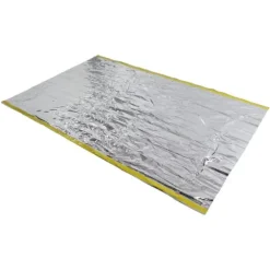 Nödtält Återanvändbart hopfällbart lätt PET-aluminiumfilm Termisk filt Överlevnadsskydd för vandring och camping